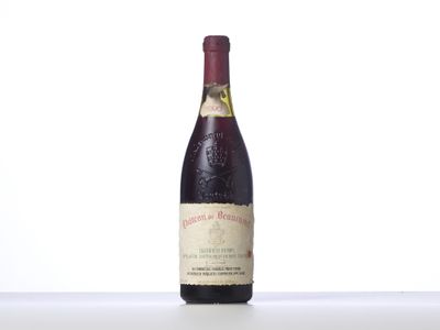 a bottle of wine that is sitting on a table