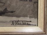 a picture of a painting on the wall of a building