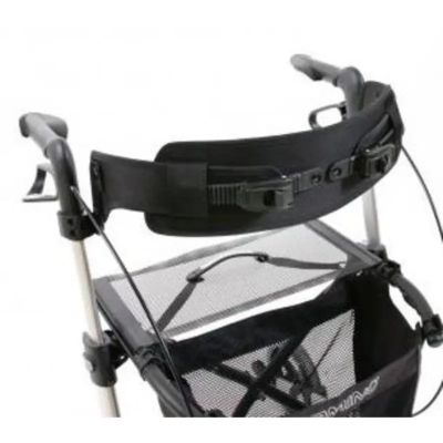a close up of a stroller with a seat attached to it