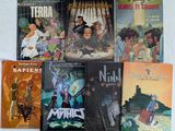 beaucoup de livres sur la table