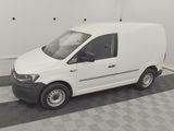 a white van that is parked in a garage