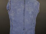 the back view of a blue jean jacket and pants on a mannequin mannequin mannequin mannequin mannequin mannequin manne