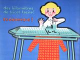 a poster of a woman sitting at a table with a keyboard
