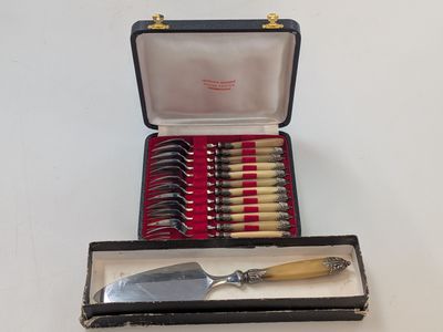 a box with a set of silverware in it