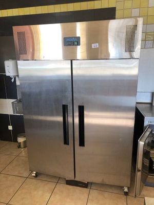 Chambre froide positive Polar G594 en inox à 2 portes - Photo 1