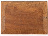 an old wooden picture frame on a white background