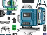 a group of different types of equipment including a laser level and a tripod