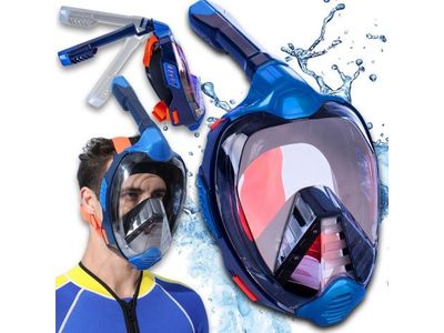 a picture of a man wearing a snorg and snorg mask