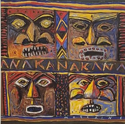 Jean MORLAINE (né en 1953) Masques Kanak