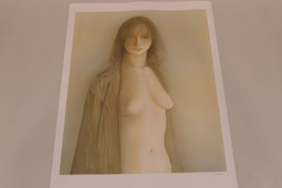 Georges MAZILU (né en 1951) "Jeune femme dénudée"