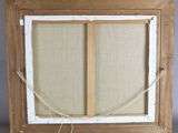 a close up of a picture frame with a string attached to it