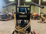 a picture of a pallet with a hose attached to it