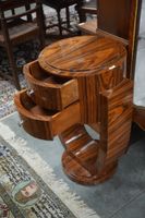 Jolie table d'appoint de style Art déco - avec 2 tiroirs - H… (photo 3)