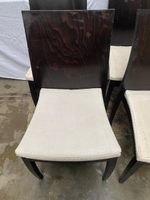 Lot de 4 chaises contemporaines, à structure en bois de coul… (photo 2)
