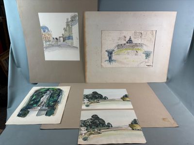 LOMBARD Alfred (1884-1973) Lot de dessins dont un signé Lomb…