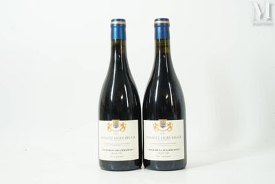 deux bouteilles de vin posées sur une table blanche