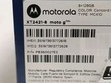 the back of a box with a barcode on the side of it