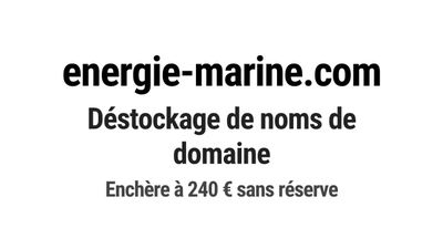 Nom de domaine energie-marine.com.