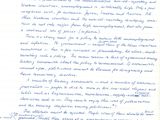 une image d'une lettre manuscrite, écrite à l'encre bleue sur une feuille de papier