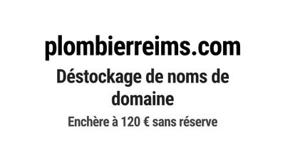 Nom de domaine plombierreims.com.