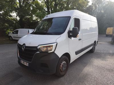 a picture of a white van parked in a parking lot