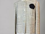 a white and black striped jacket on a mannequin mannequin mannequin mannequin mannequin mannequin mannequin mannequin