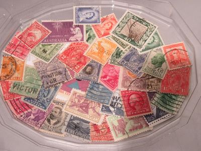 464.57 - Timbres Postes Vrac .4 - 6 Euro