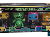 a box that has a set of three funky toys in it