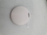 a close up of a white object on a white surface