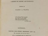 an old book with a black and white image of the title of the literary souvenr