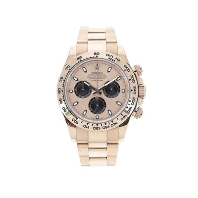 Montre Rolex Day-Date en or rose avec cadran noir