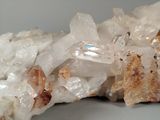 a close up of a cluster of crystals on a table