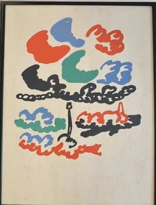 tableau représentant un groupe de personnes aux couleurs variées sur fond blanc