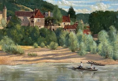 Laurence IRVING (1897-1988) Village déserté près de Souillac…