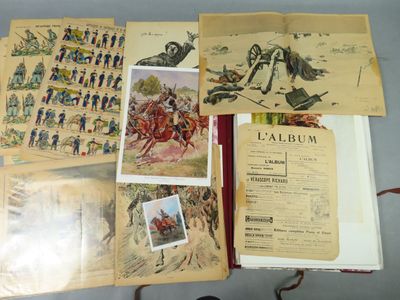 beaucoup de vieux objets militaires exposés sur une table