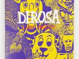 a purple and yellow book cover with a drawing of a group of people