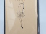an image of a drawing of a woman in a dress
