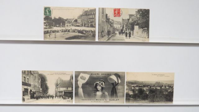 Guéret : Lot de 5cpa, dont La Rue Meunier (ND 18 : carte rare !!!...