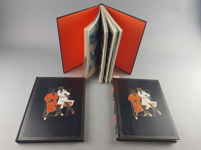 two books with a picture of a horse and rider on them