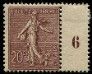 an old stamp with a man on it