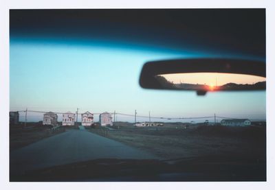 a picture of a picture taken from a car window