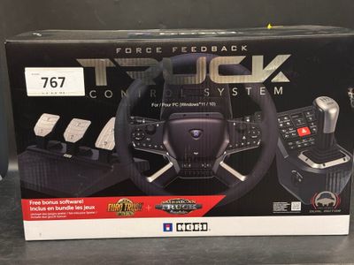 the box of the steering wheel is open and ready to be used