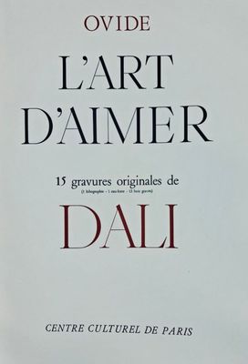 the cover of the book l ' art d ' aimer dali
