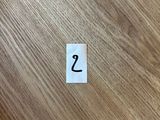 a picture of a table with a number on it