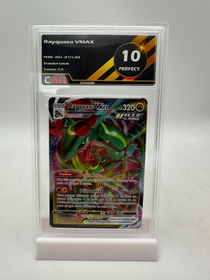 gros plan d'une carte pokemon dans un étui en plastique