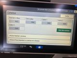 a computer screen with a computer screen showing information on it