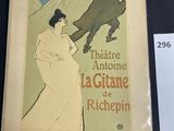 a picture of a poster with a woman and a horse