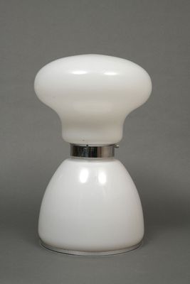a white light that is on top of a table