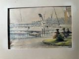 a picture of a picture of a boat in the water