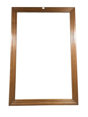 a wooden picture frame on a white background with a clipping for a picture